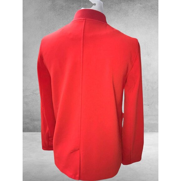 H&M Womens Regent Size 4 Orange Corporate Quiet Luxury Capsule Office Blazer NEW - Picture 4 of 10